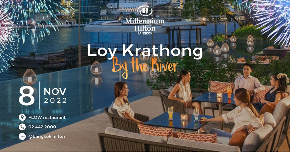 Loy Krathong by the River | Traditional Thai Buffet Dinner at Flow