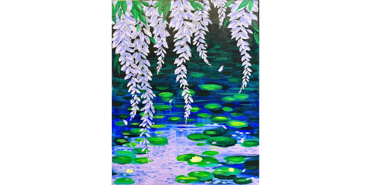 Monet Inspired, Wisteria Over the Pond - Paint and Sip in Tyler | Classpop!\u2122