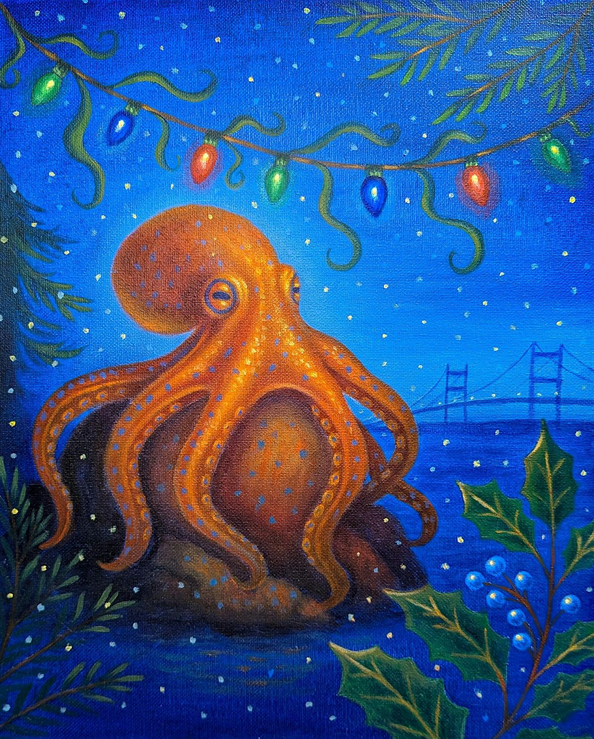 "Octopus Lantern Garden" Paint & Sip with Connect the Hops, Wed Dec 10th