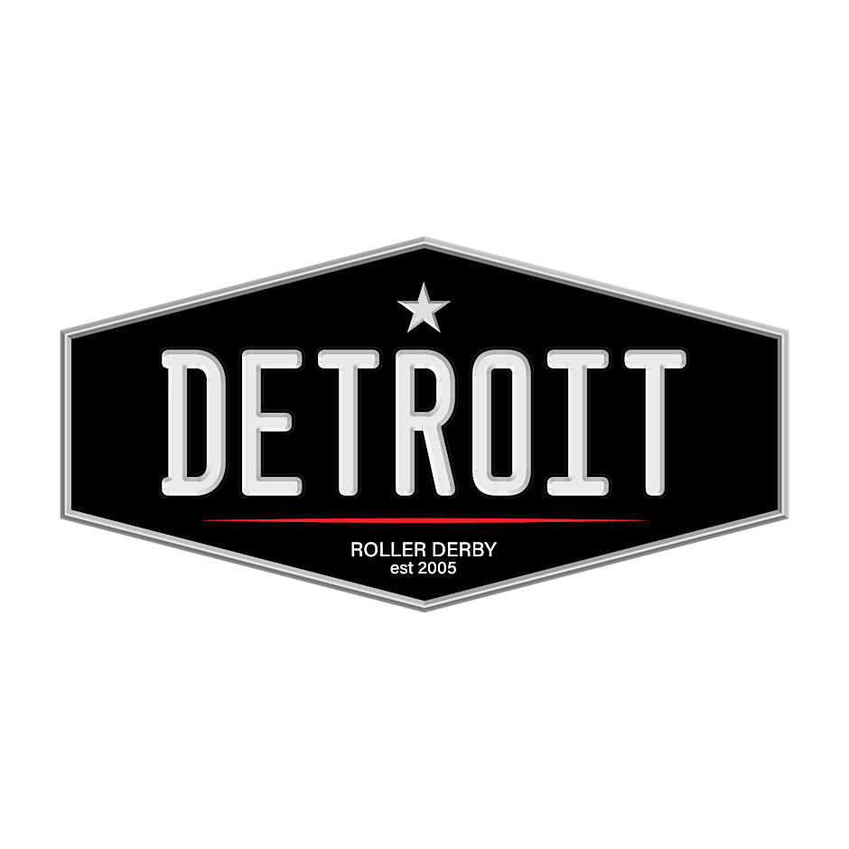 Detroit Roller Derby B&W Holiday Scrim Scram