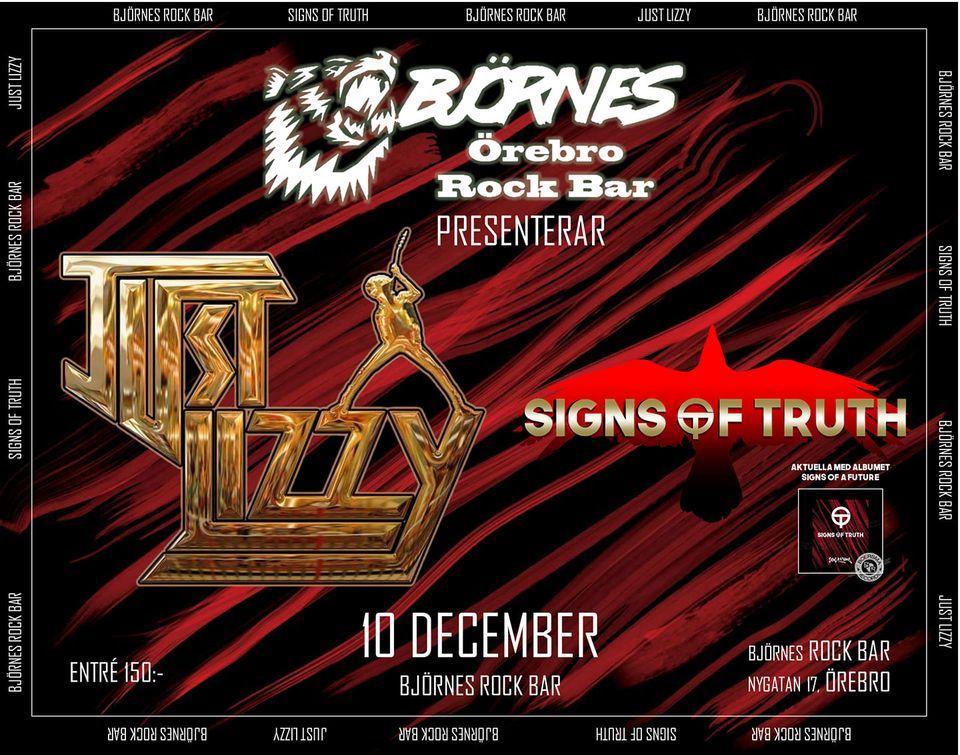 Just Lizzy & Signs Of Truth | Björnes, Örebro, OR | December 10, 2022