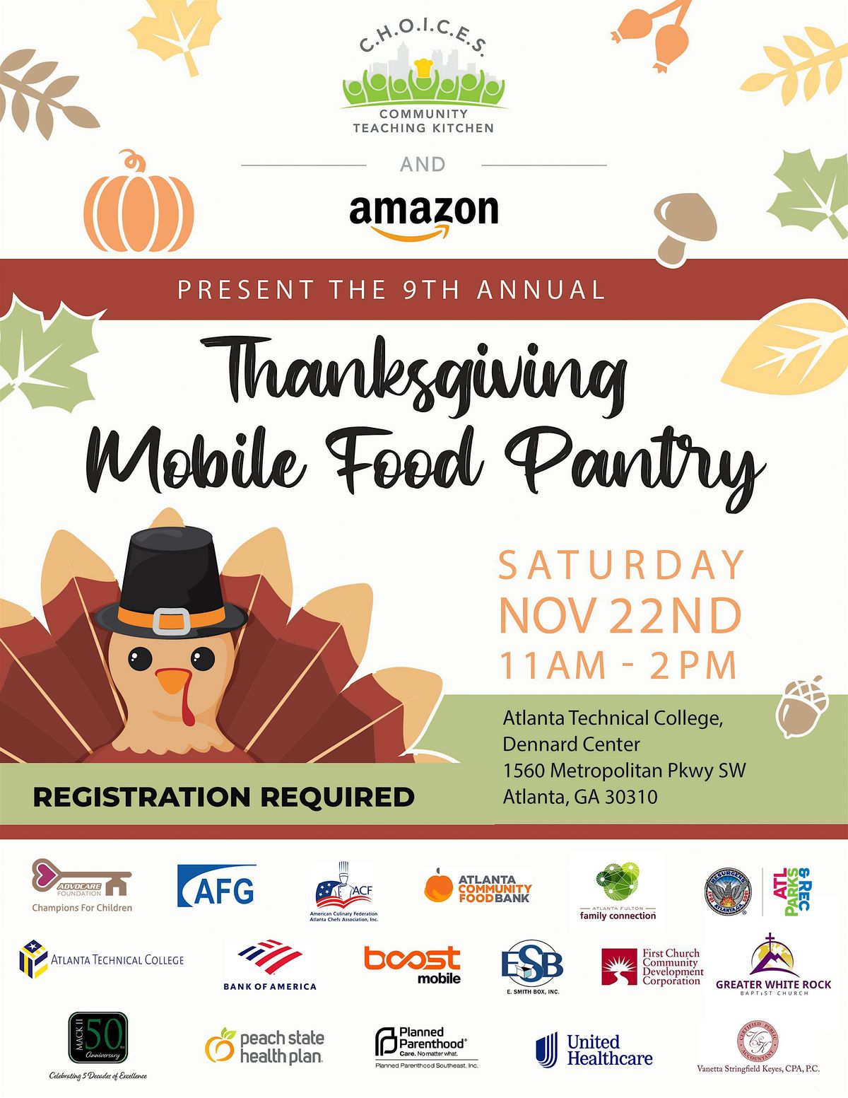 CHOICES 9th Annual Thanksgiving Mobile Food Pantry Presented by Amazon