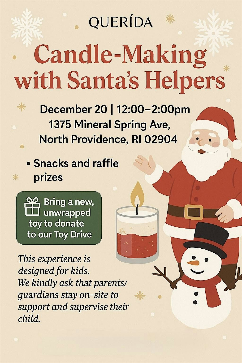 Candle-Making with Santa\u2019s Helpers at QUER\u00cdDA