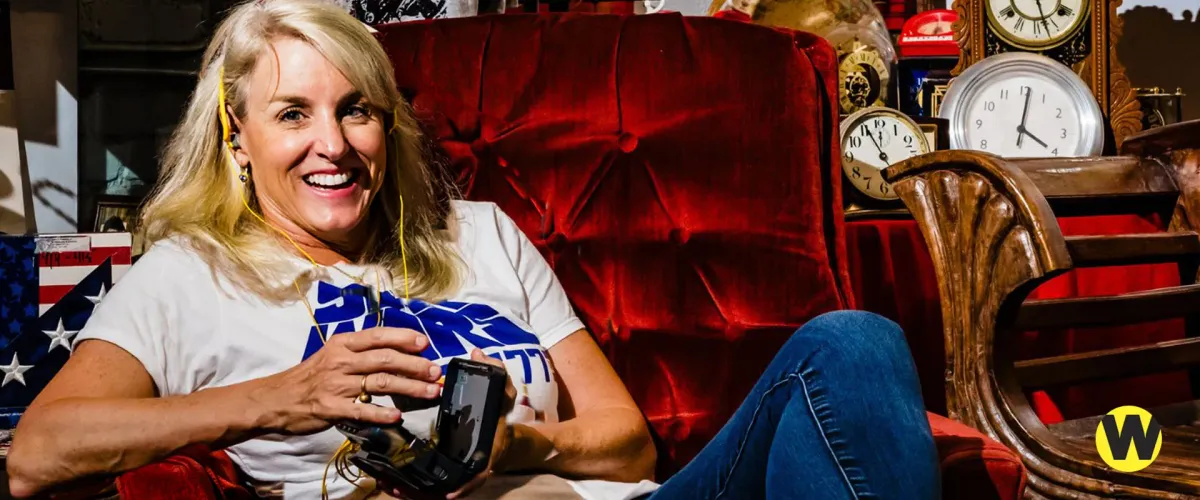 Karen Morgan at Stardome Comedy Club