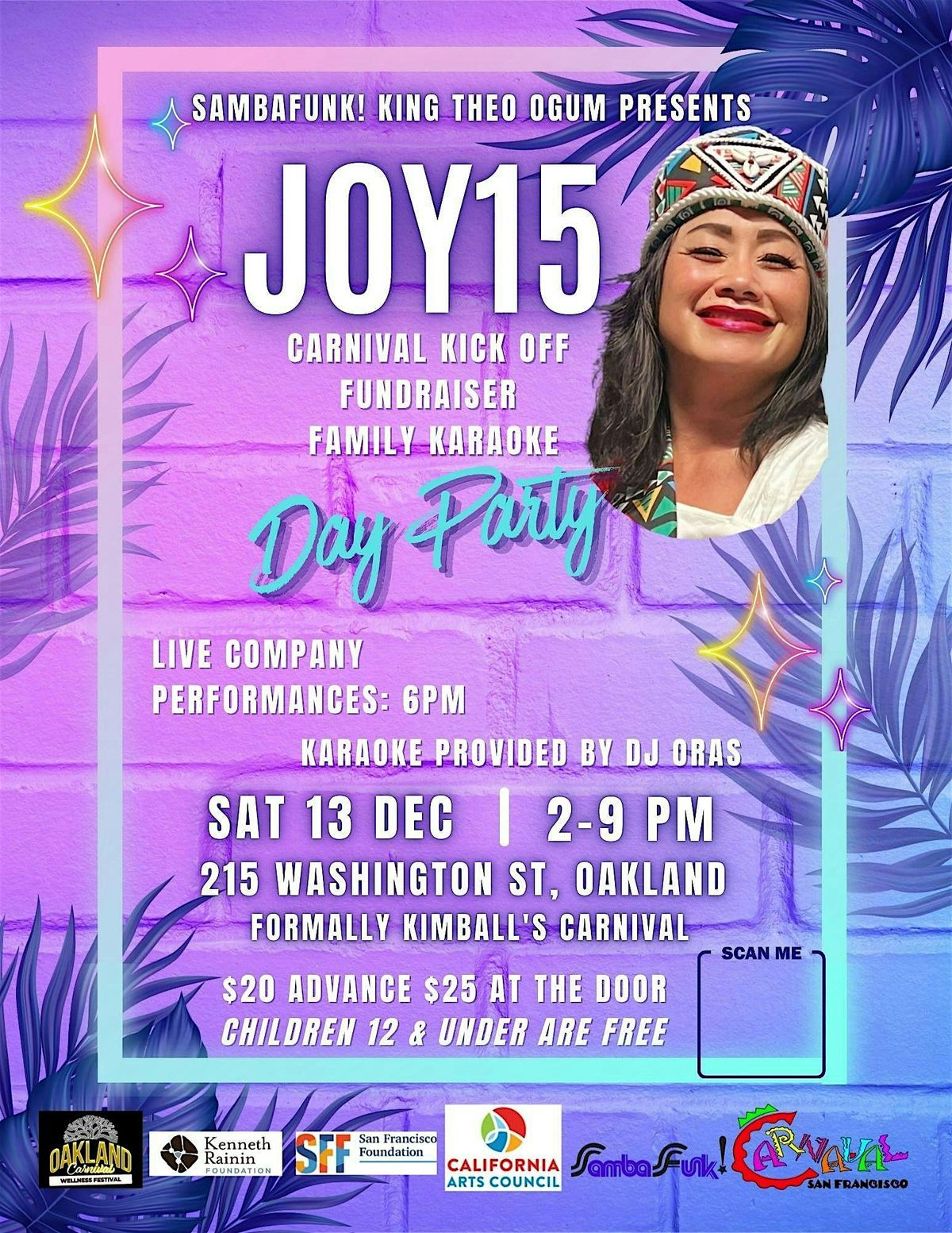 JOY 15 Carnival Kick Off Fundraiser Family Karaoke DAY Party