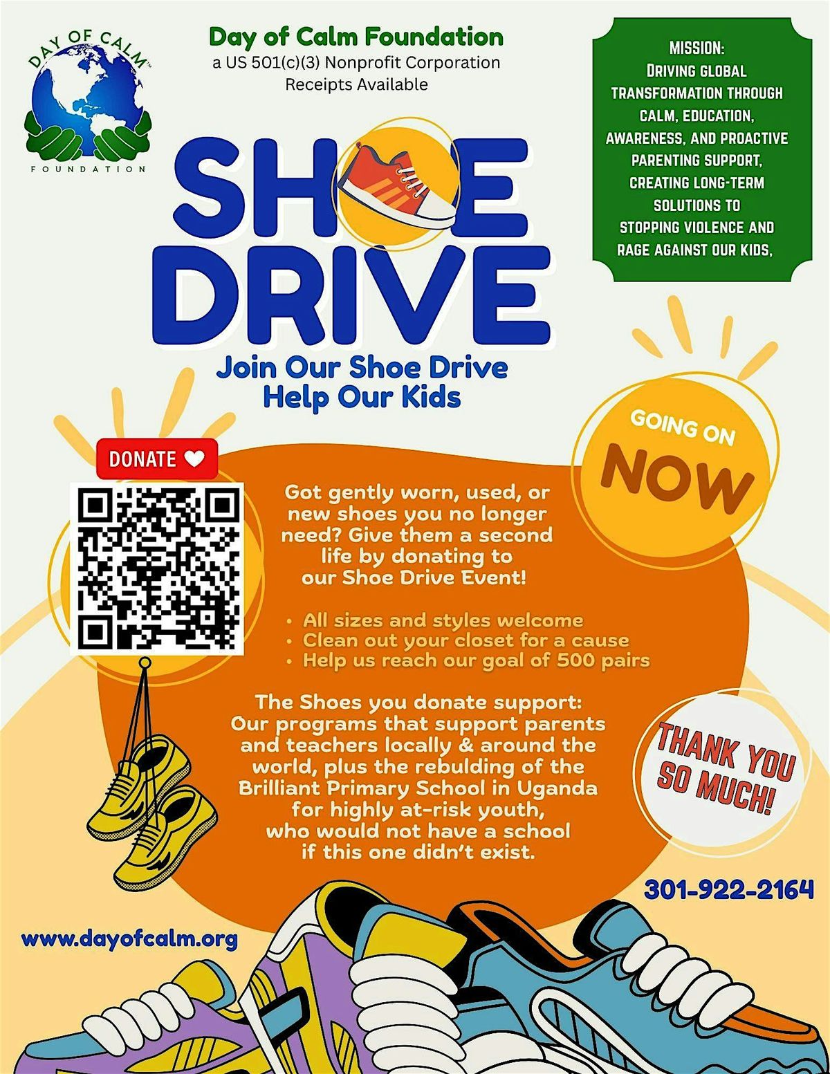 HOLIDAY GENTLY USED SHOE DRIVE