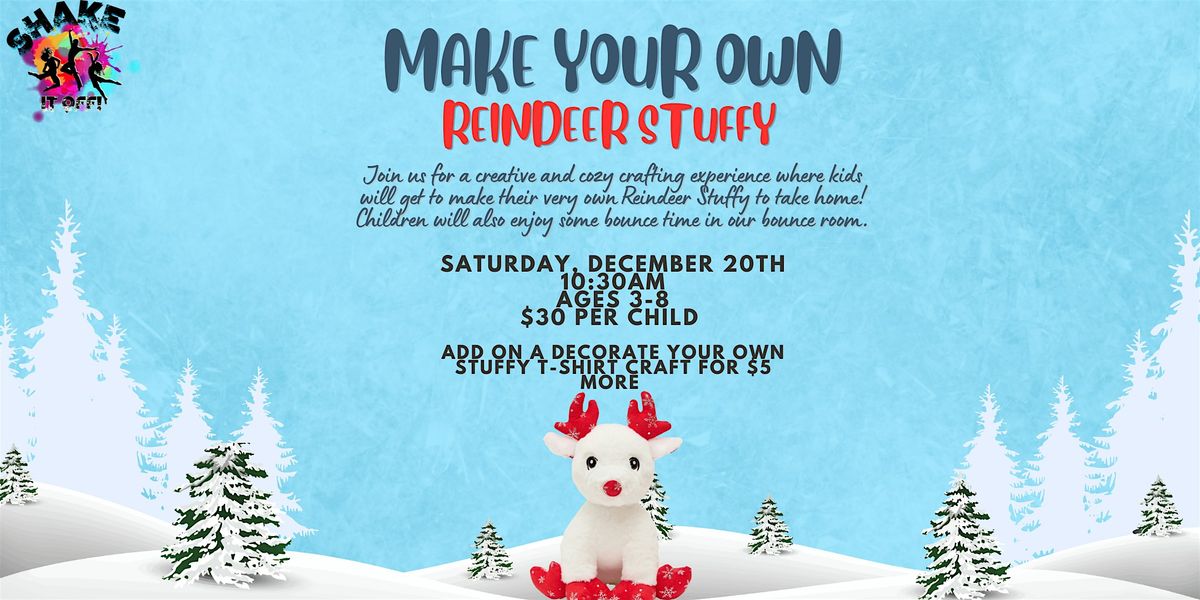 Shake it Off Make Your Own Reindeer Stuffy!