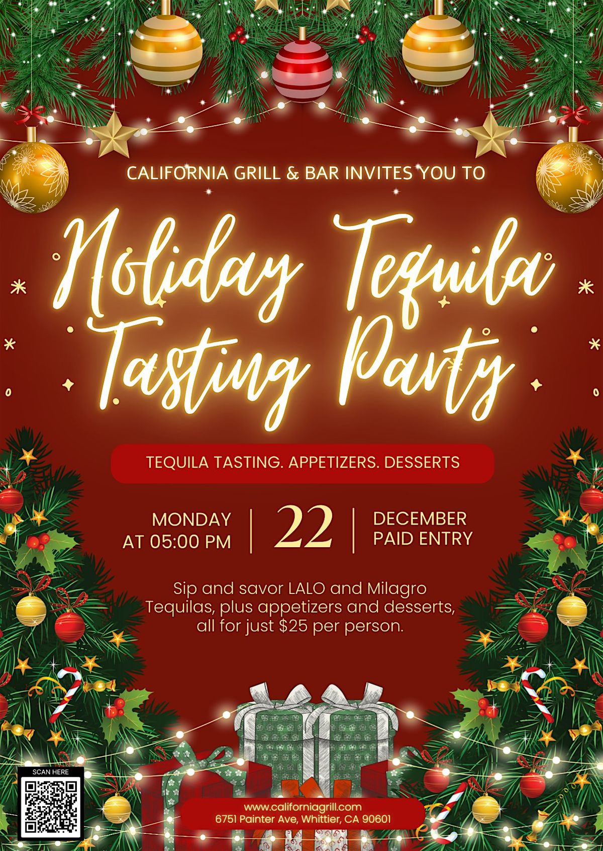 Holiday Tequila Tasting Party!