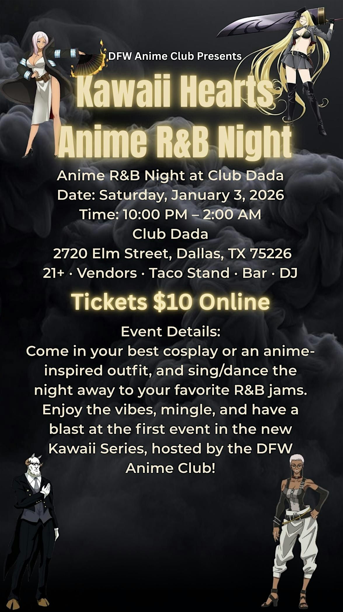 Kawaii Hearts: Anime R&B Night