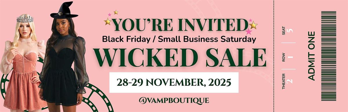 Vamp Boutique's Wicked Sale Black Friday & Small Business Saturday