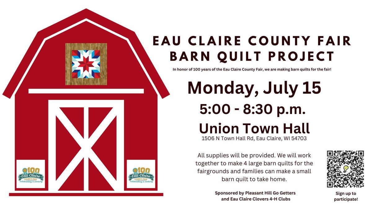 Eau Claire County Fair Barn Quilt Project Union Town Hall & Office