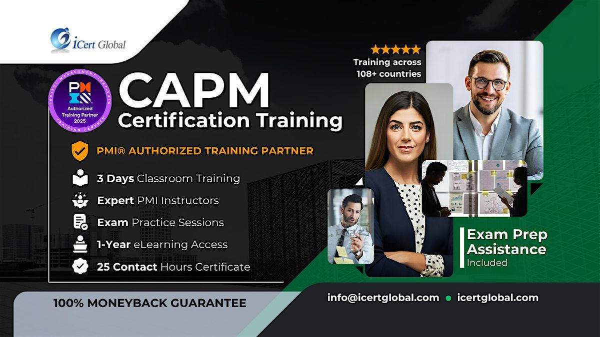 CAPM Certification In-Person Training in  Jamul, CA