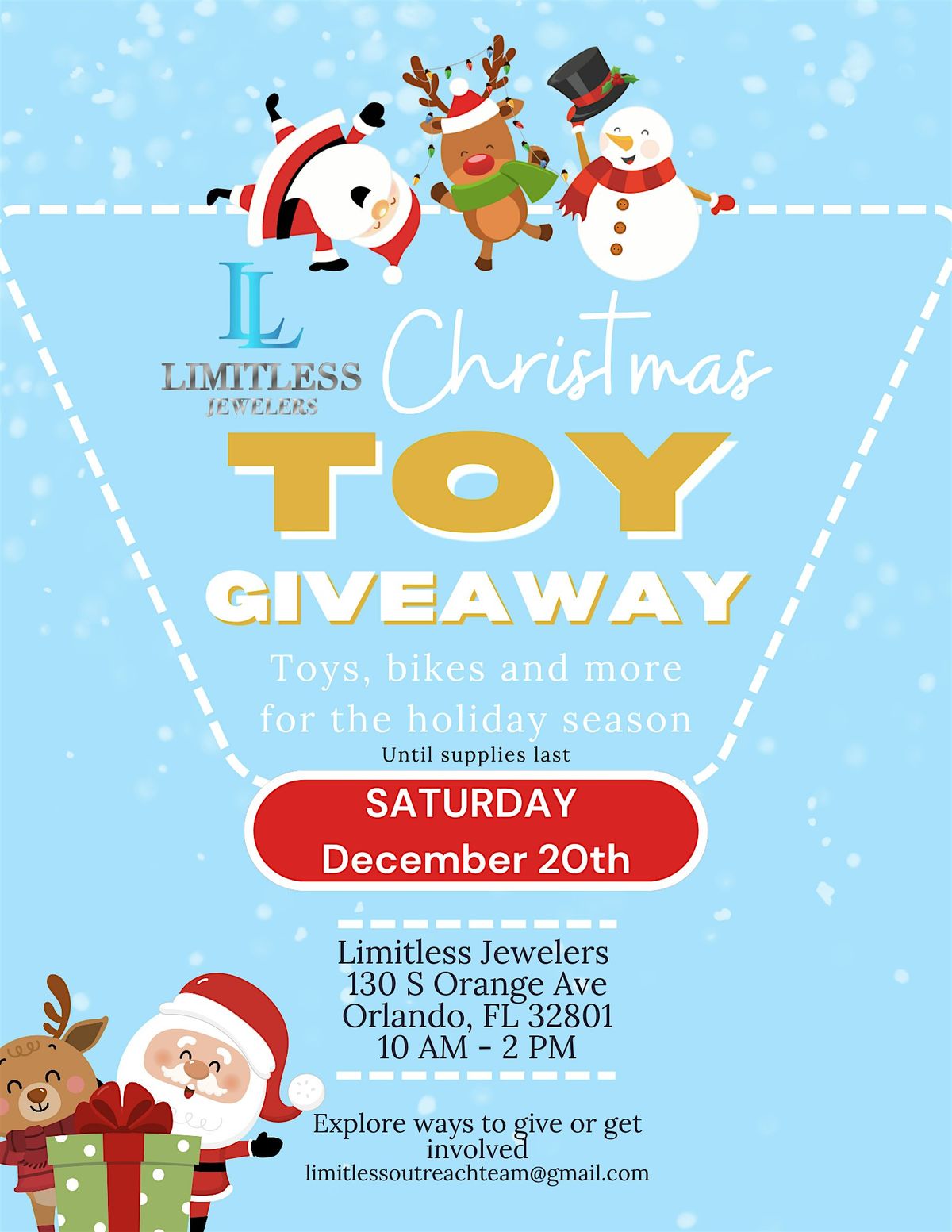 Limitless Jewelers Christmas Toy Giveaway