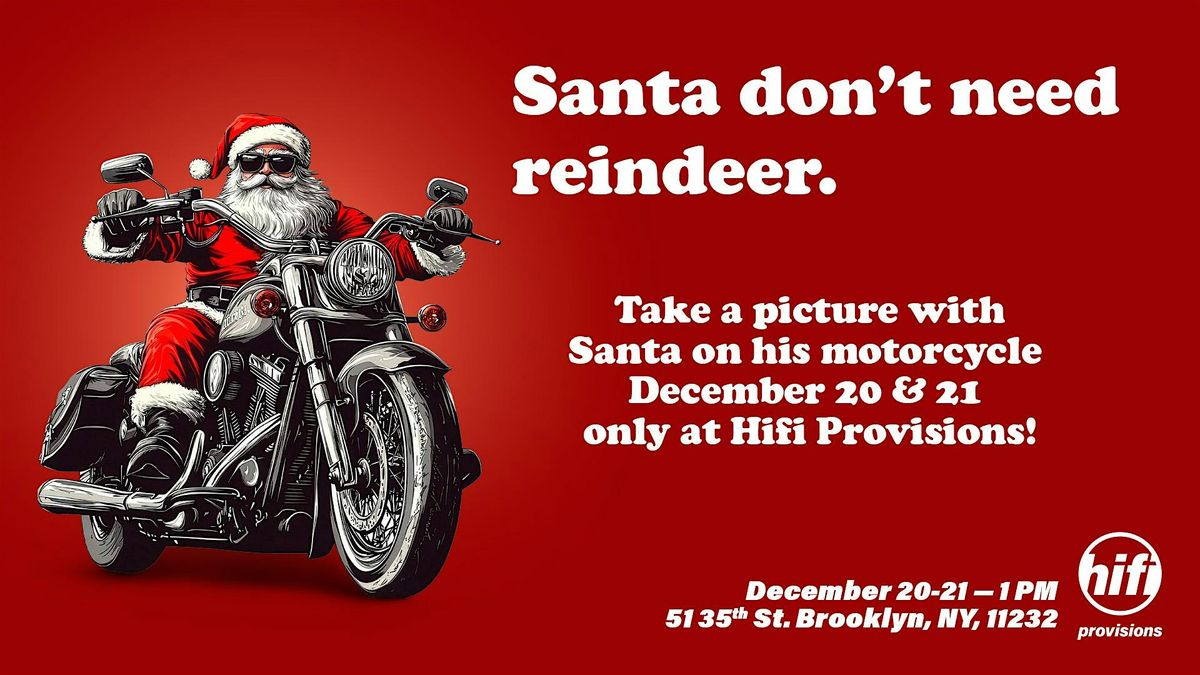Pictures with Santa at Hifi Provisions!