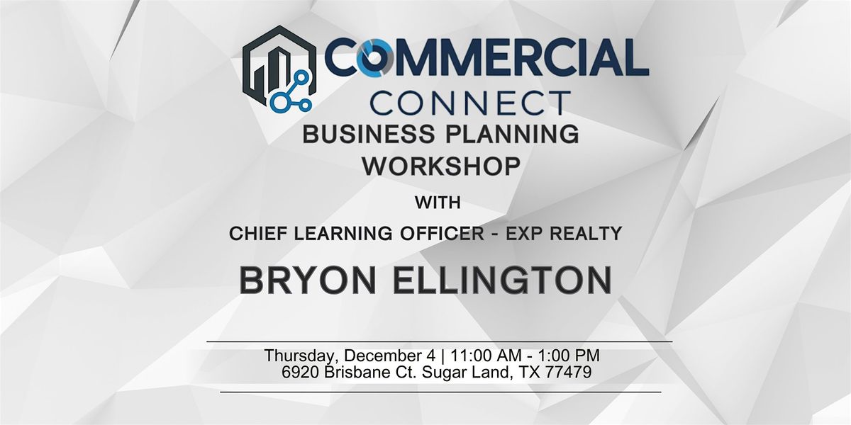 Commercial Connect : Business Planning Workshop