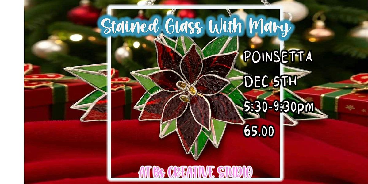 Stained Glass Poinsetta