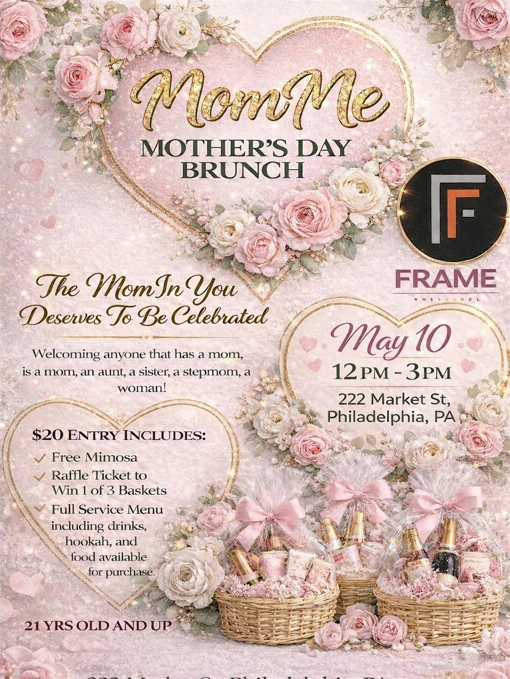 Frame Phl MomMe Mothers Day Brunch at FRAME PHL, Philadelphia on 10th May, 2026
