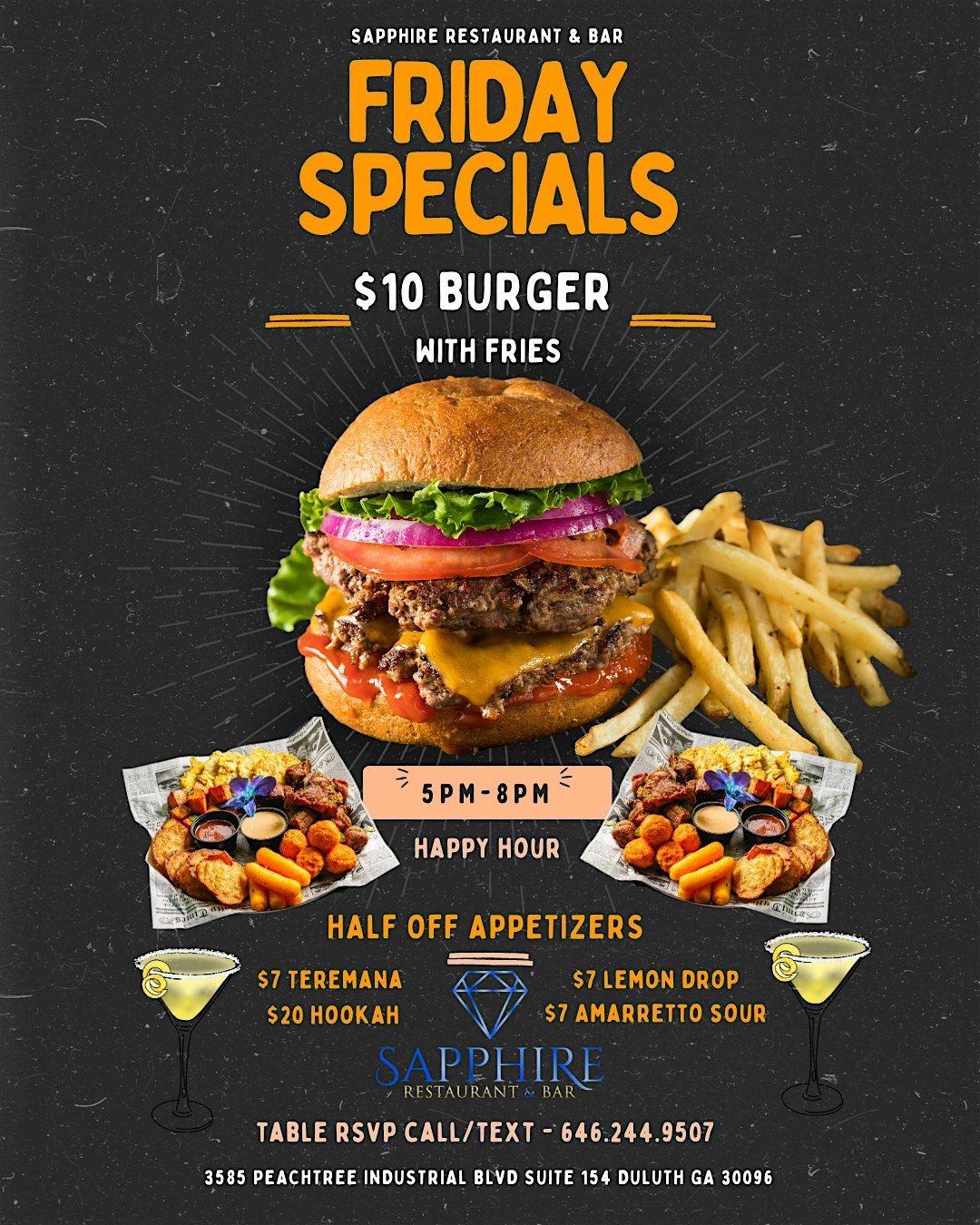 HAPPY HOUR EVERY FRIDAY 5PM-8PM