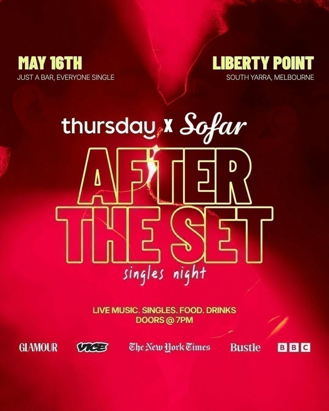 Saturday | Thursday x Sofar Sounds: After The Set Singles Night | Philadelphia 