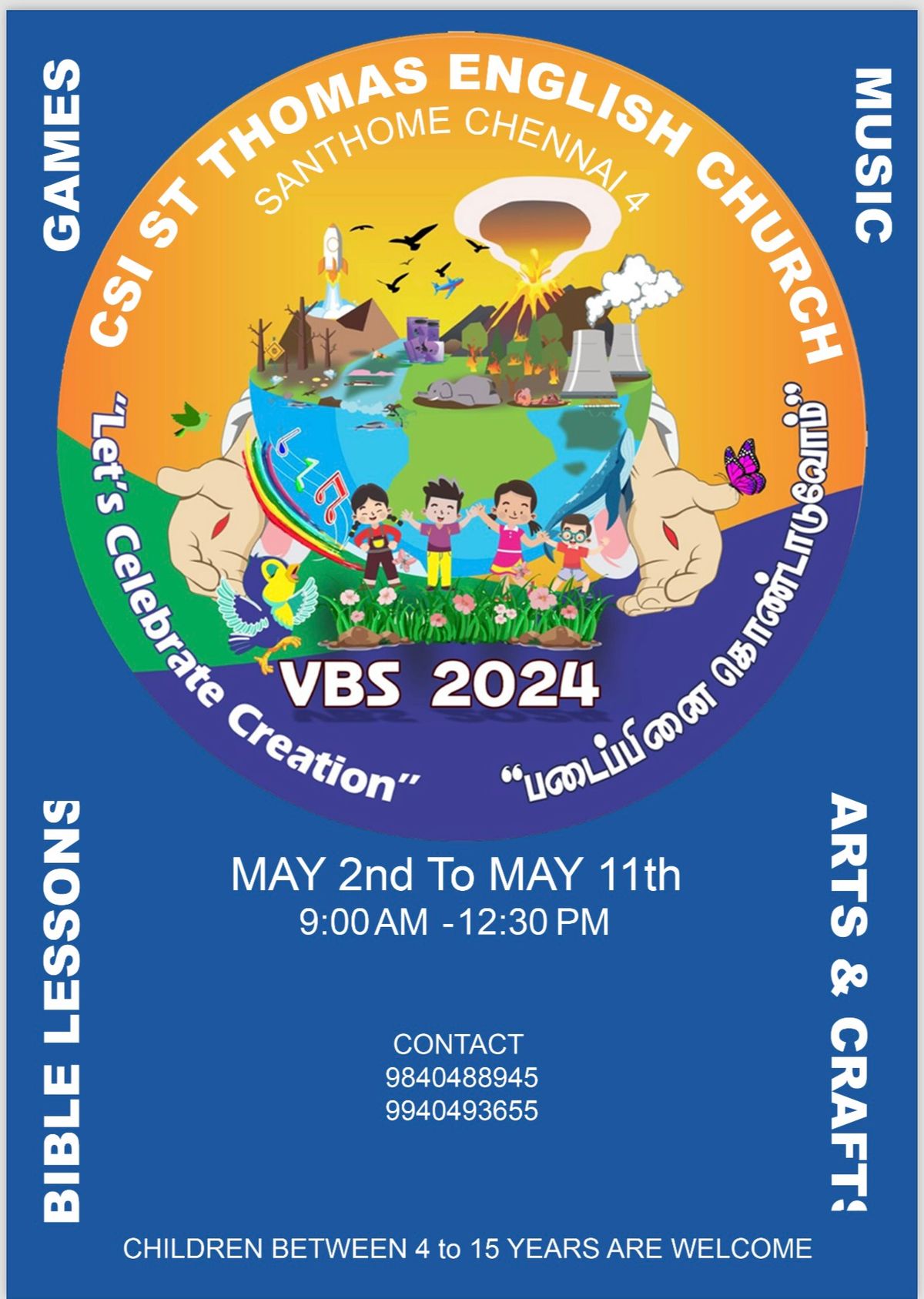 Vacation Bible School VBS 2024 55, Santhome High Road, Santhome