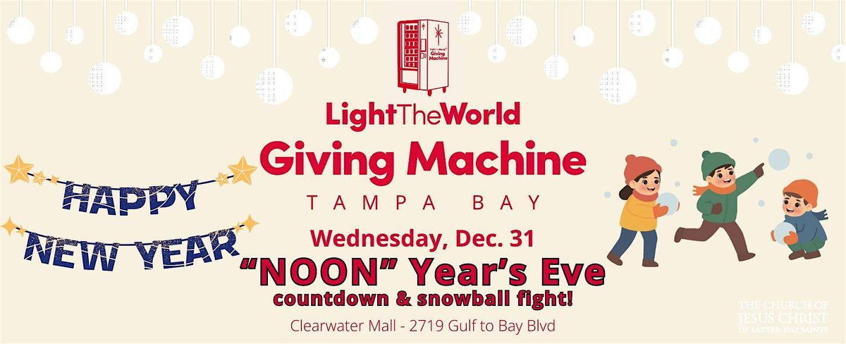 Giving Machine Clearwater - "Noon" Year's Eve Celebration