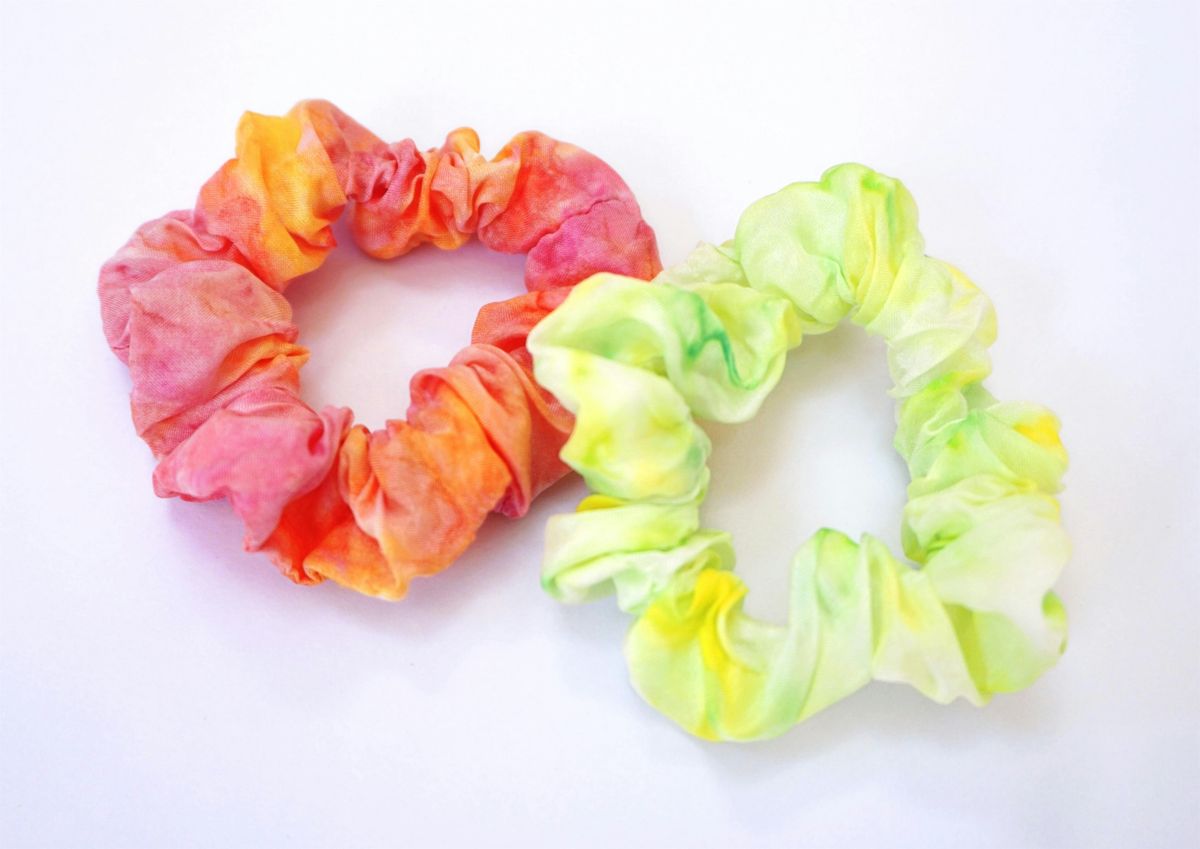 Scrunchie Making and Silk Painting Experience - Cambridge