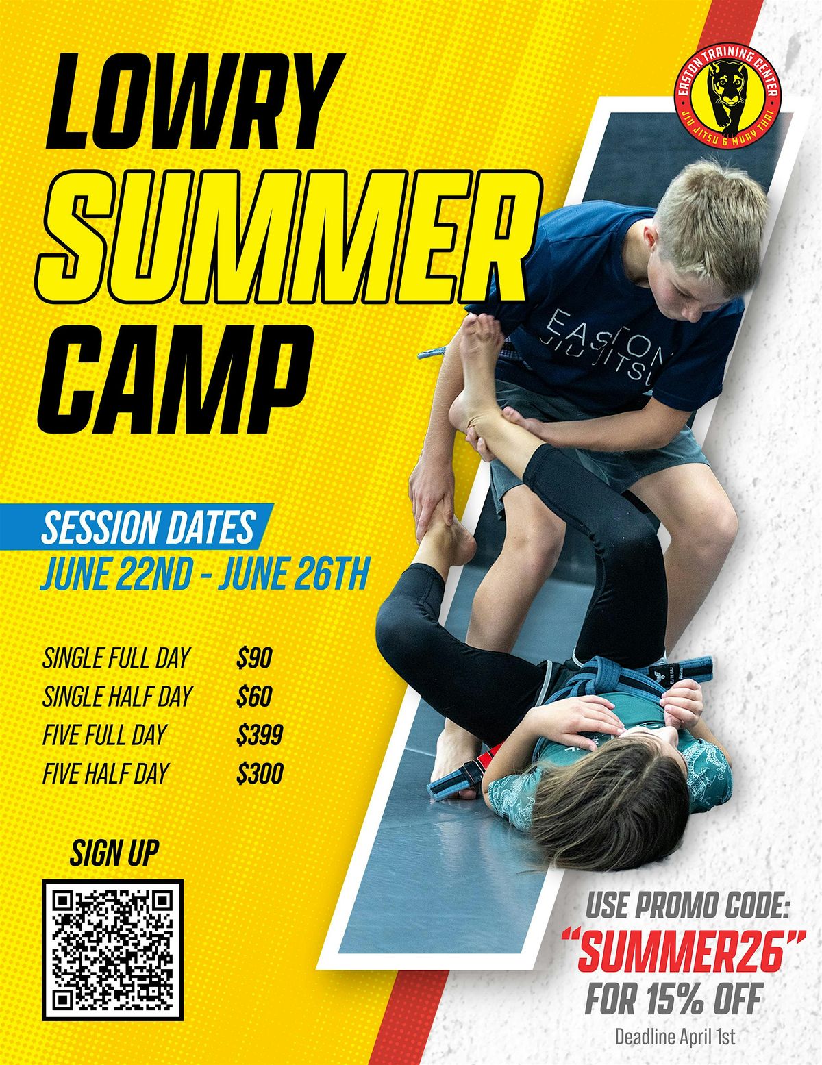 Easton Lowry Kids Summer Camp (June 22nd-26th)