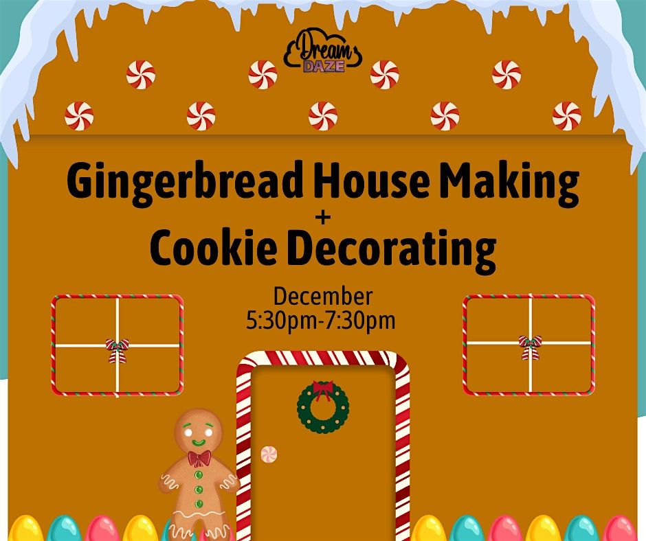 Gingerbread house and cookie decorating workshop