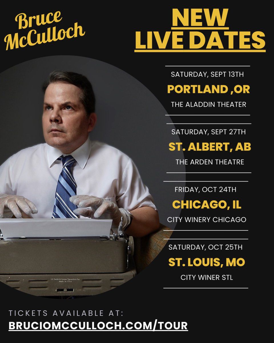 Bruce McCulloch at City Winery - St. Louis