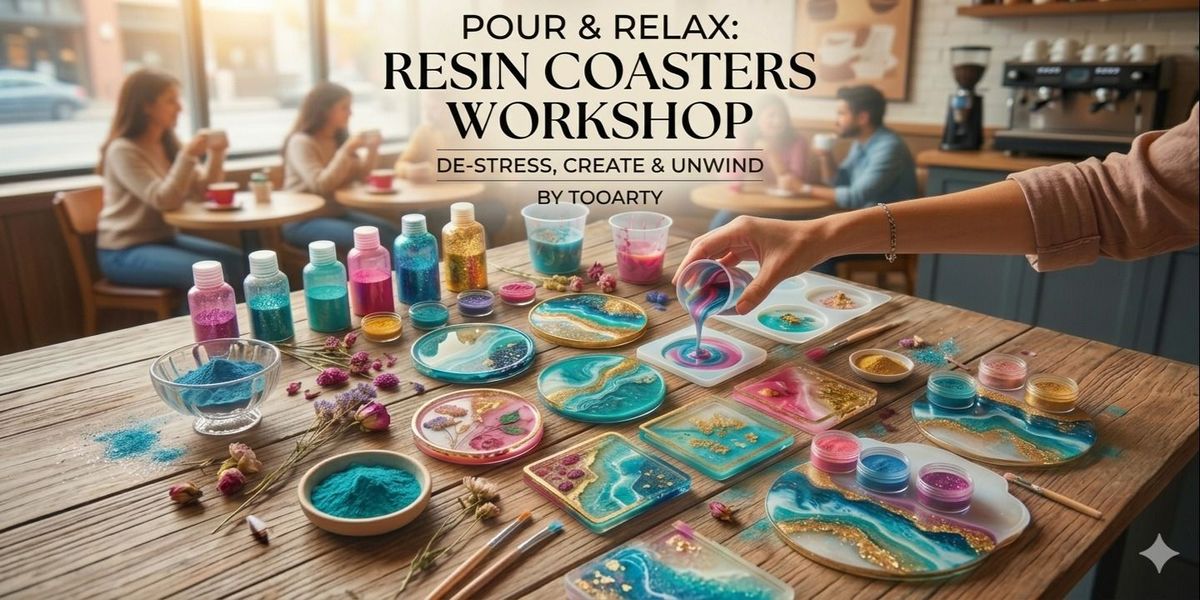 Pour & Relax: Resin Coaster Workshop by TooArty