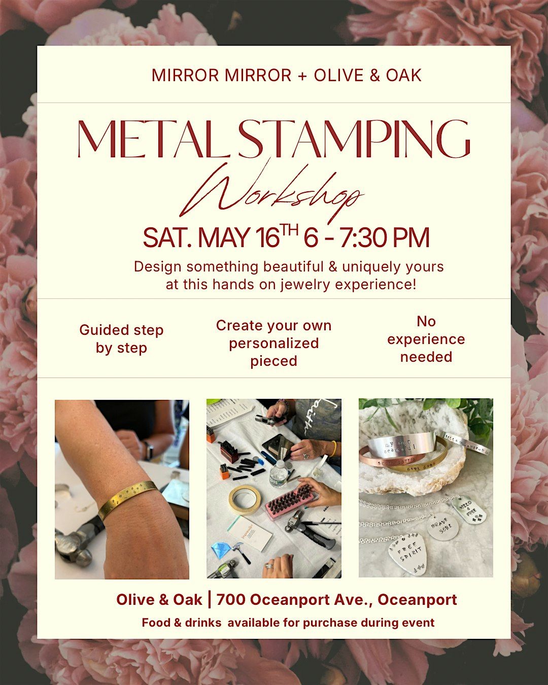 Metal Stamping Jewelry Workshop \u2013 Beginner friendly