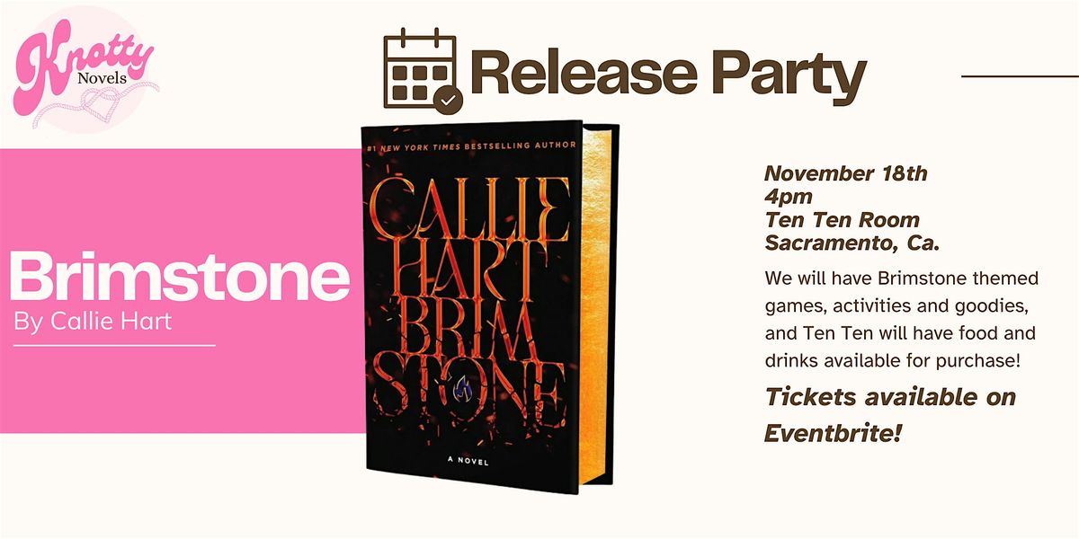 Brimstone by Callie Hart Release Party