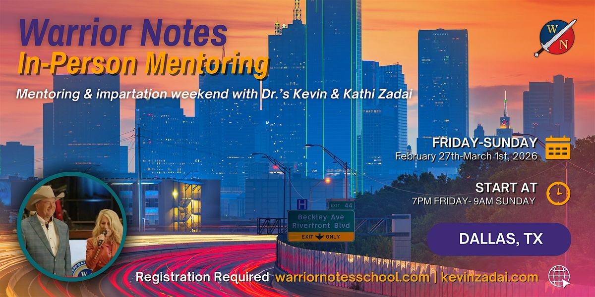 Dallas, Texas Mentoring and Impartation Weekend
