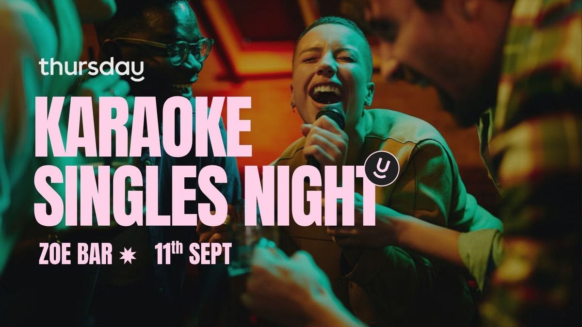 Thursday | Zoe's Bar (Singles Karaoke) | San Francisco
