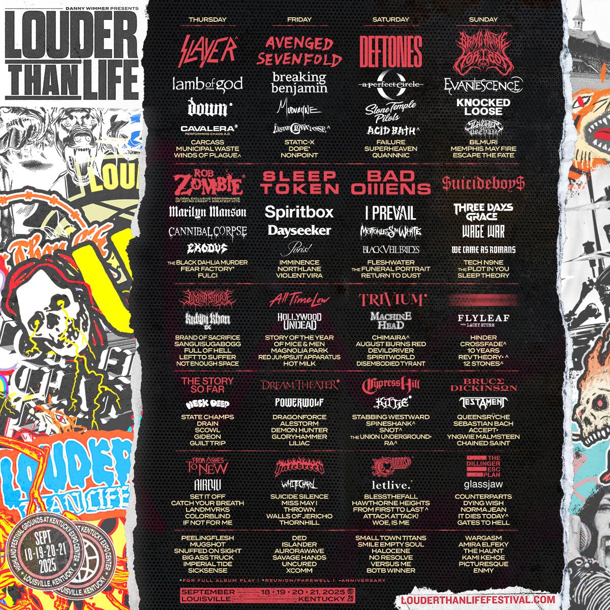 Louder Than Life: Slayer Deftones & Avenged Sevenfold - 4 Day Pass