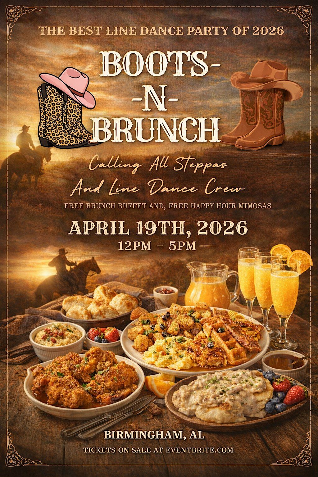Boots n Brunch. LINE DANCE DAY PARTY