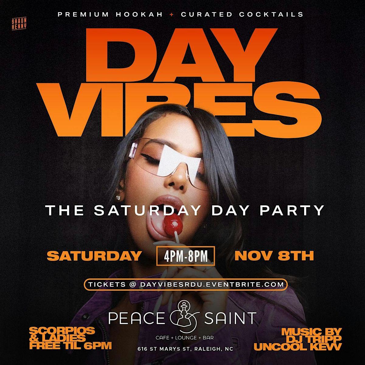 Saturday : Day Vibes @ Peace & Saint Raleigh