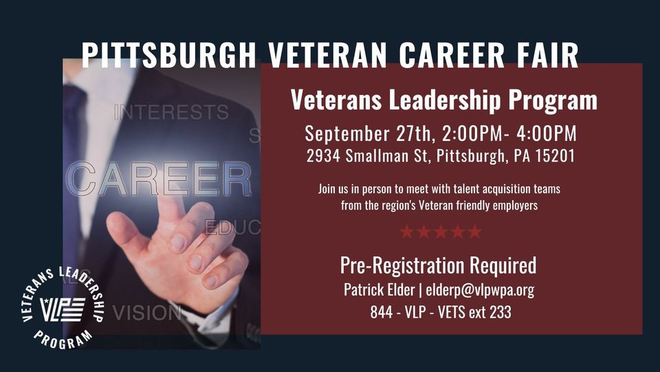 Pittsburgh Virtual Career Fair | Veterans Leadership Program ...