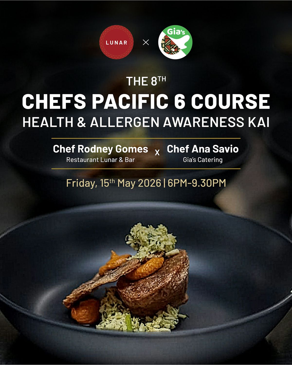 The 8th Chefs Pacific Six Course Health & Allergy Awareness Kai