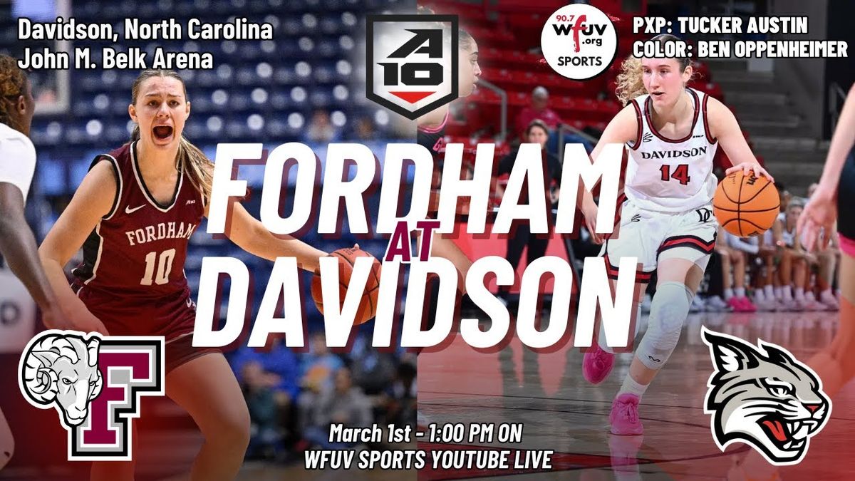 Fordham Rams Women's Basketball vs. Davidson Wildcats
