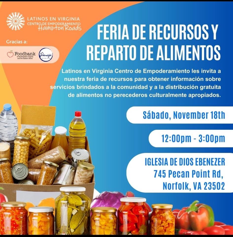 Feria de Recursos y Distribución de Alimentos / Resource Fair and Food ...