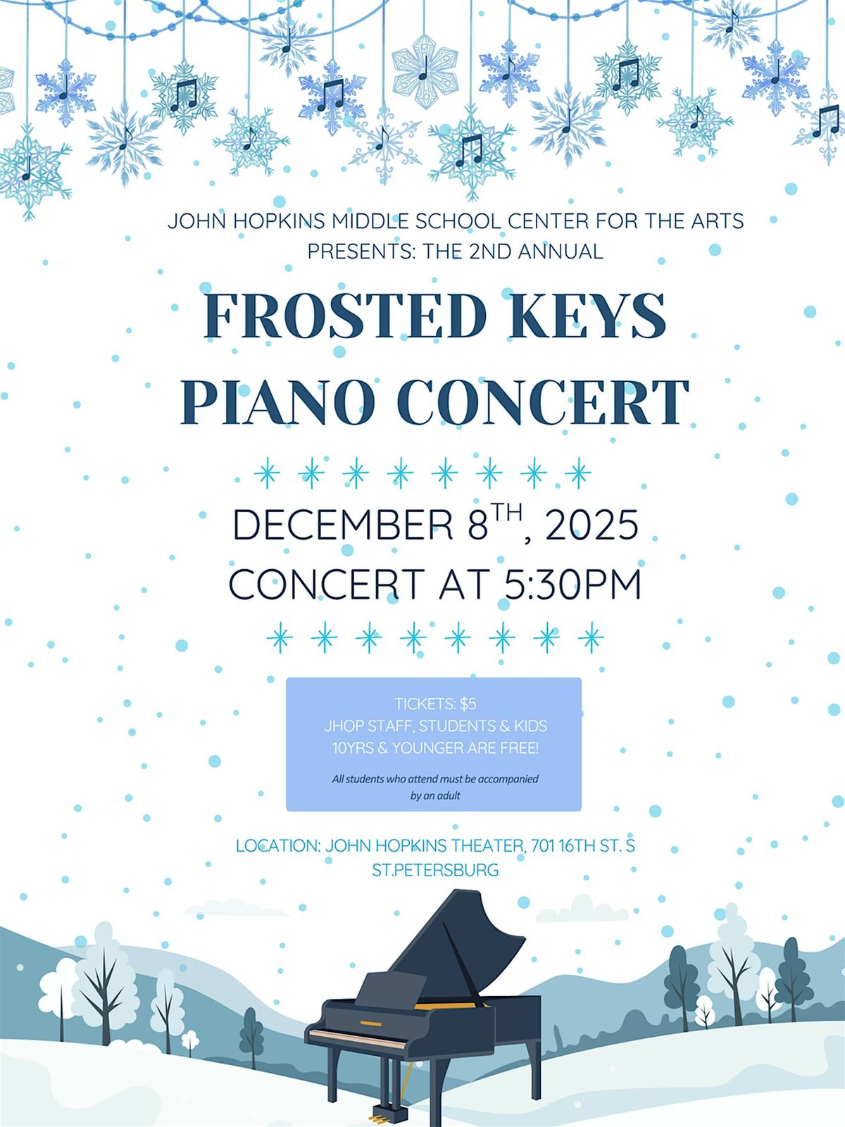 Frosted Keys Piano Concert