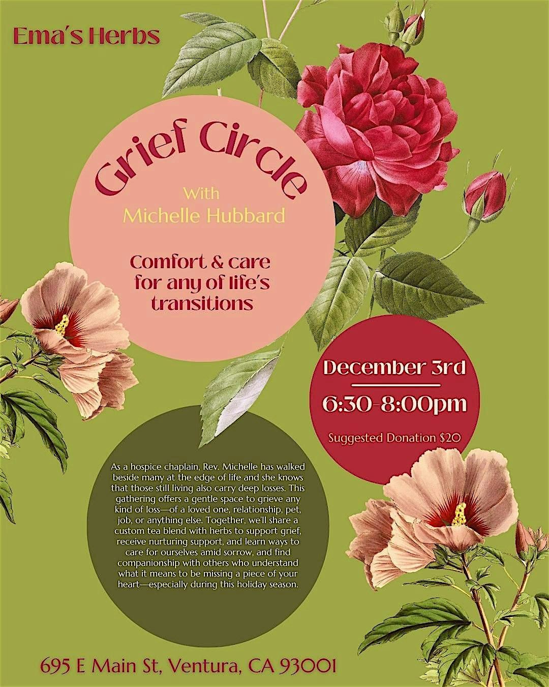 Grief Circle with Michelle Hubbard