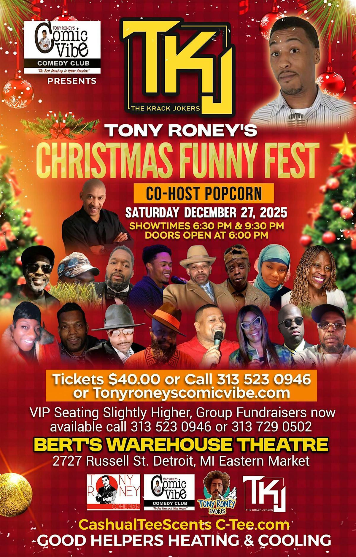 TONY RONEY\u2019S CHRISTMAS COMEDY AND SHOPPING FUNNY FEST 2025