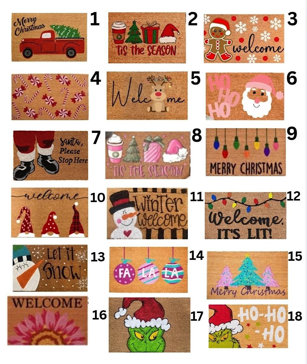 Holiday Doormat Paint Day & Milkshakes