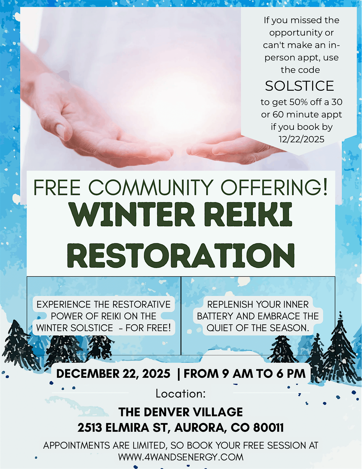 FREE EVENT - Winter Reiki Restoration