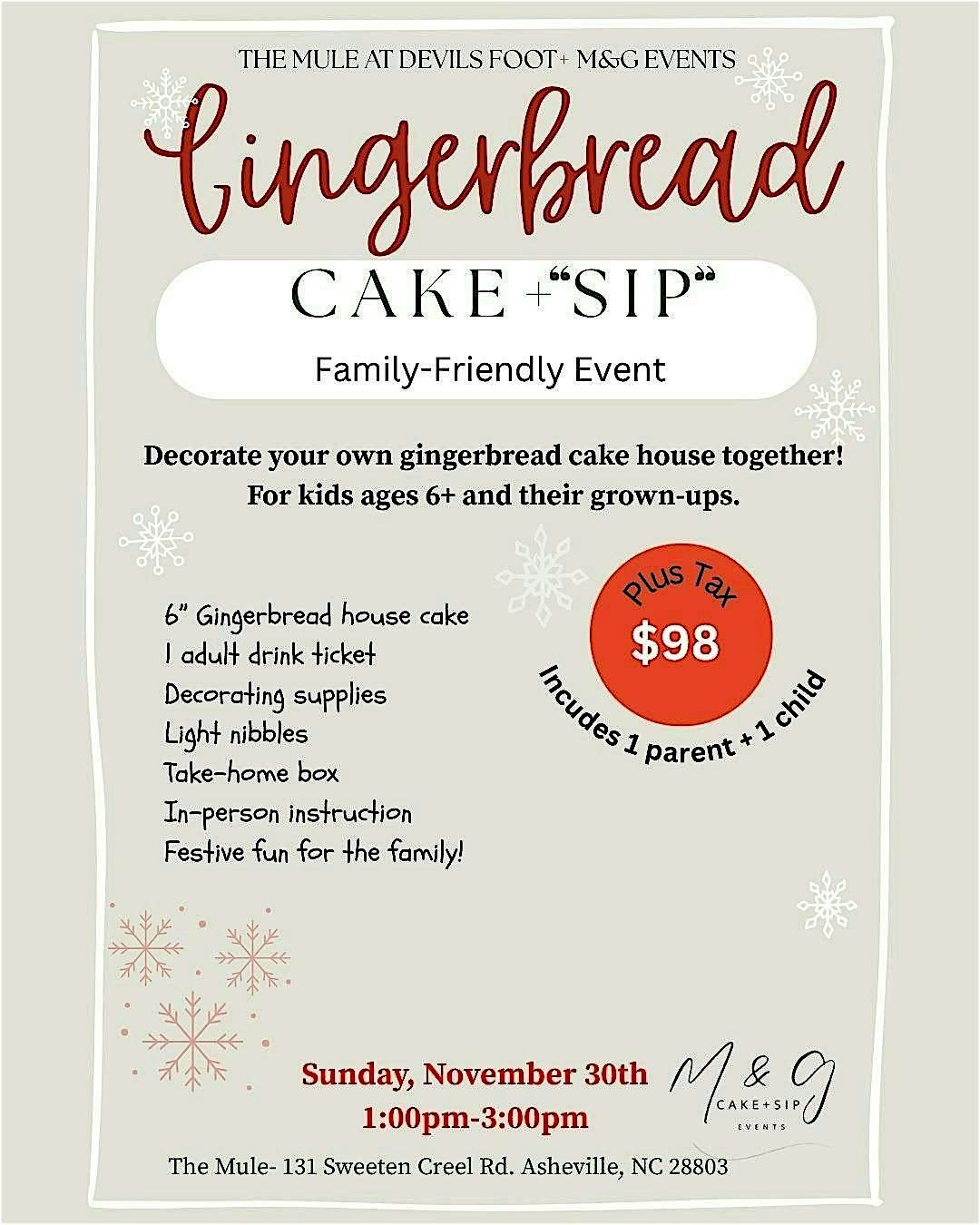 Cake+Sip: Gingerbread House