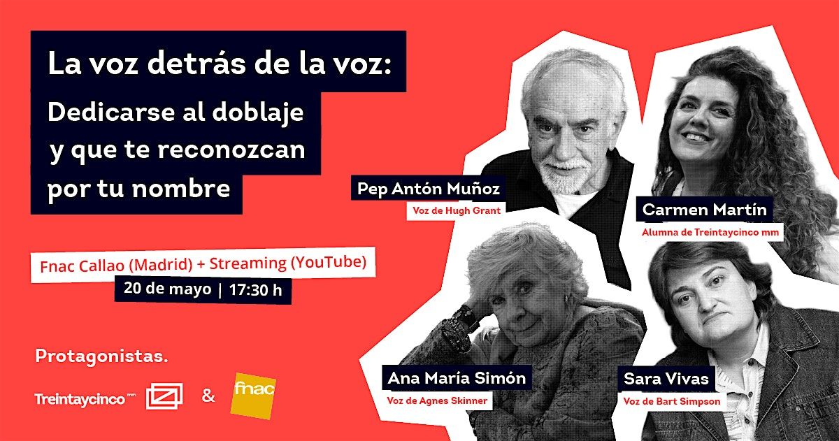 Coloquio Protagonistas: Doblaje con Treintaycinco mm y Fnac
