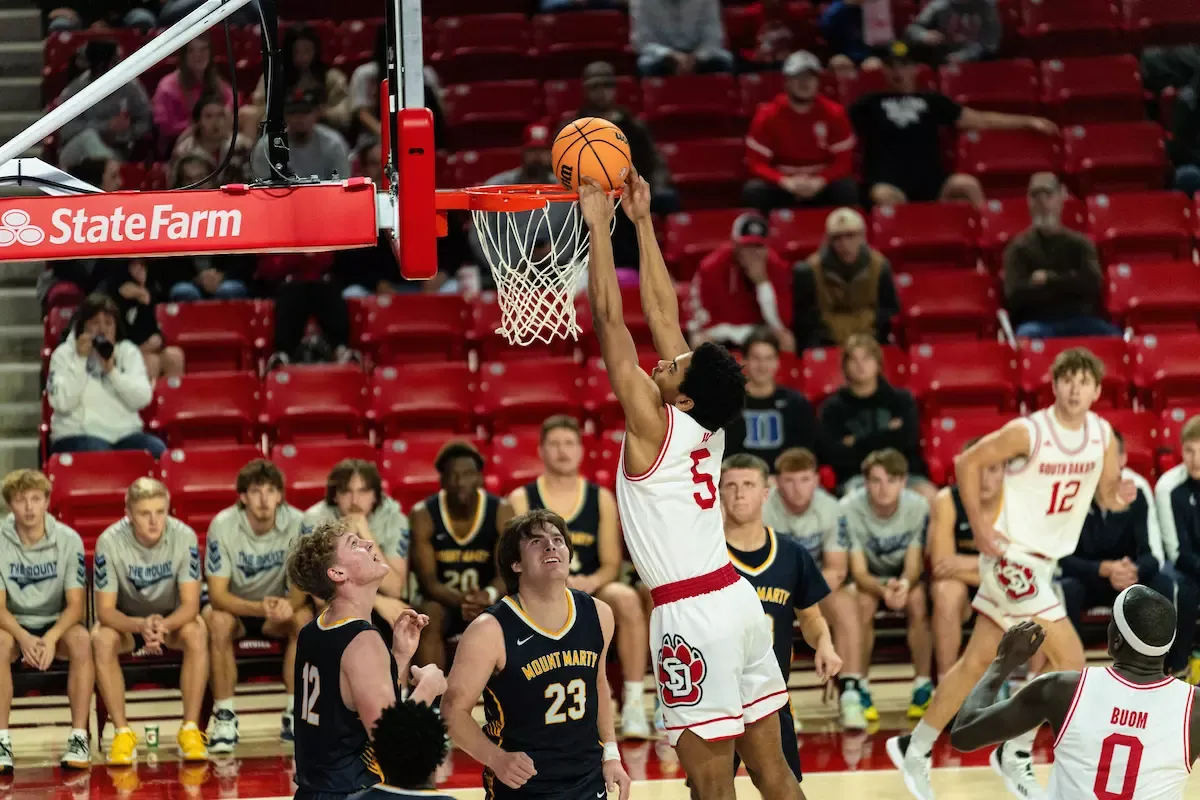 Parking Mount Marty Lancers at South Dakota Coyotes Mens Basketball
