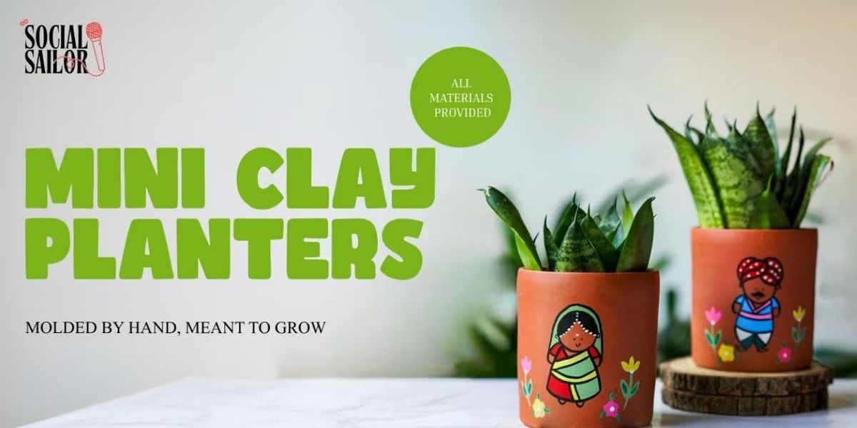 Mini Clay Planters - Pune